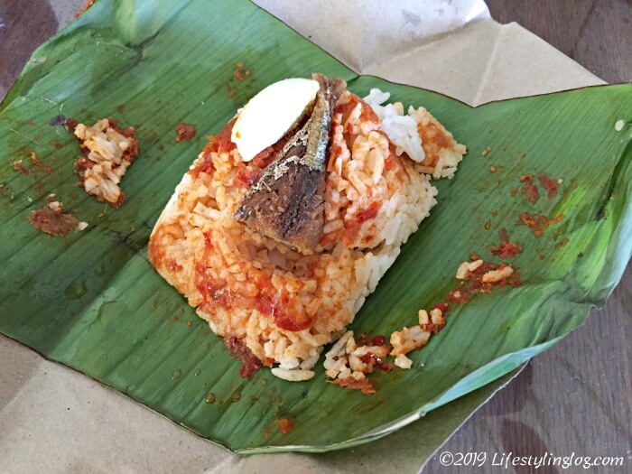 Mount Erskine MarketのNasi Lemak