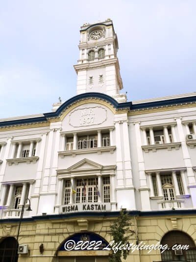 1907年にペナンのWeld Quayに作られたMalayan Railway building Penangの駅の建物