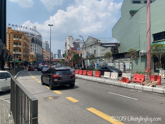 クアラルンプールのチャイナタウンにあるJalan Tun Tan Cheng Lock