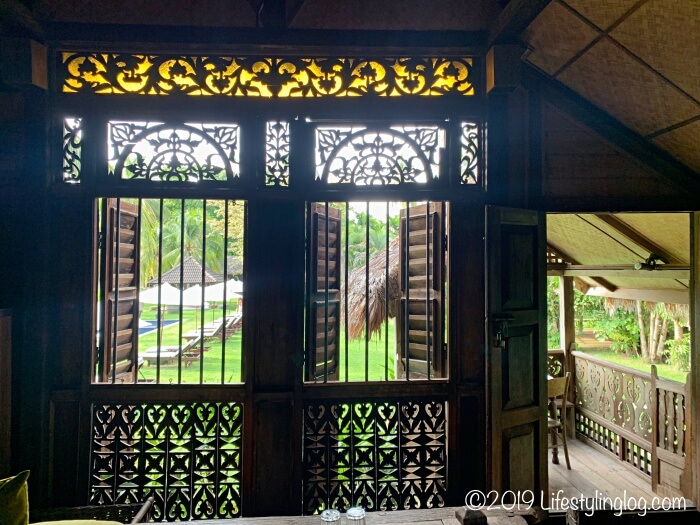 BON TON RESORT LANGKAWI（ボントンリゾートランカウイ）のPalmヴィラから見える外の風景