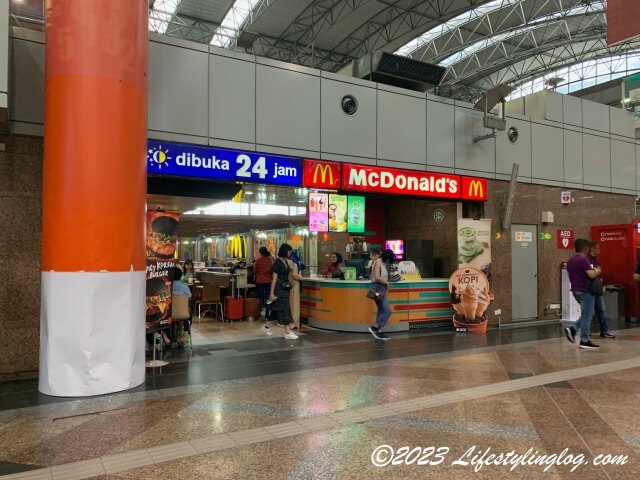 KLセントラル駅にあるマクドナルド