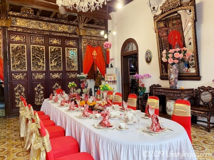 Pinang Peranakan Mansion（ペナンプラナカンマンション）のウェスタンダイニングルーム