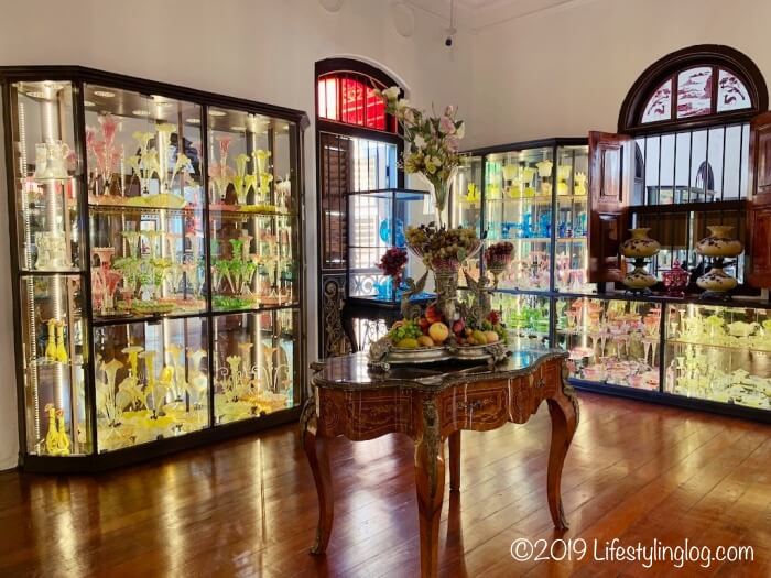 Pinang Peranakan Mansion（ペナンプラナカンマンション）にある陶器コレクションスペース