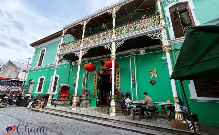 Pinang Peranakan Mansion(ペナンプラナカンマンション)の外観