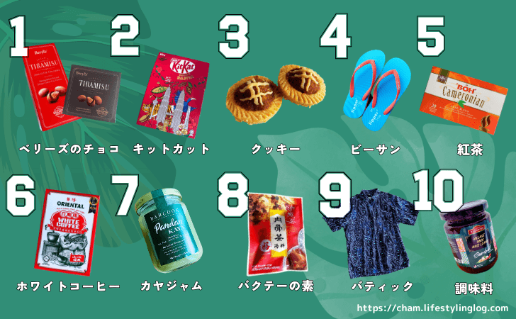 マレーシアのおすすめお土産ランキング