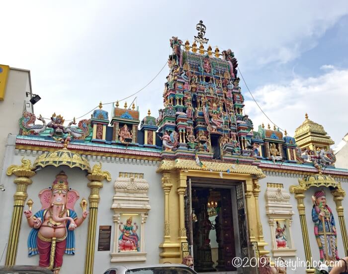 ペナンのSri Maha Mariamman Temple（スリマハマリアマン寺院）のメインエントランス