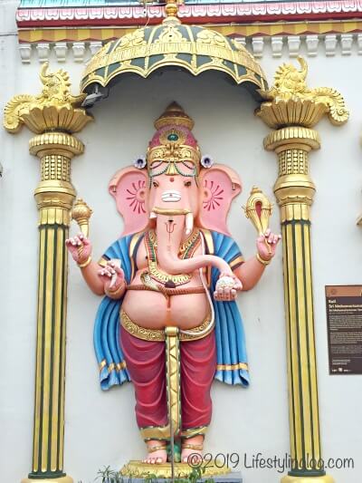 ペナンのSri Maha Mariamman Temple（スリマハマリアマン寺院）にあるGanesha（ガネーシャ）