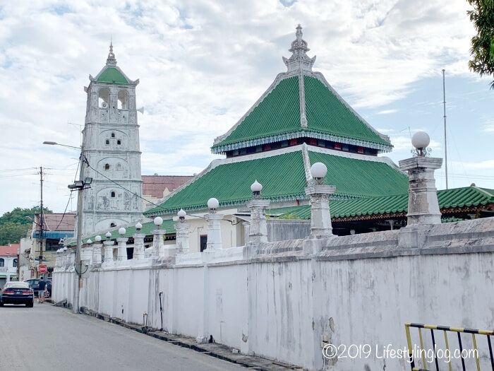 カンポン・クリン・モスク（Masjid Kampung Kling）のミナレット