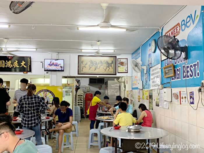 正宗万里香沙爹朱律（Restoran Ban Lee Siang）の店内