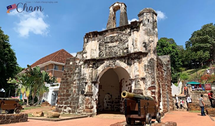マラッカのファモサ要塞跡・サンチャゴ砦(A Famosa / Porta de Santiago )