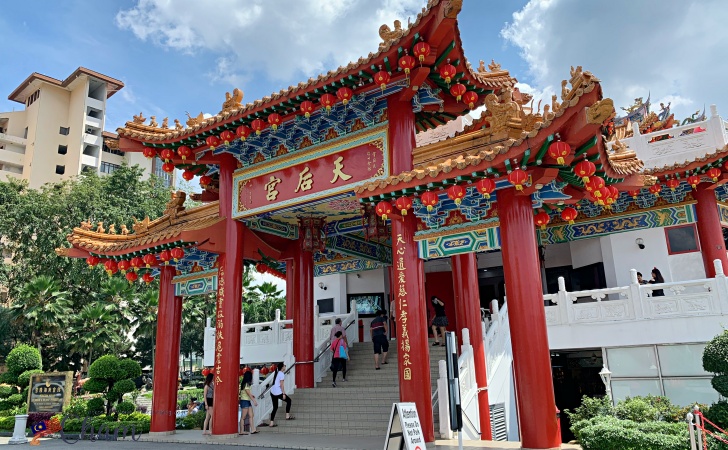 クアラルンプールにある天后宮（Thean Hou Temple）のゲート