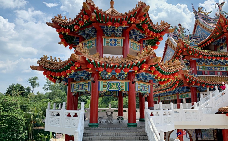 クアラルンプールの天后宮（Thean Hou Temple）の内部