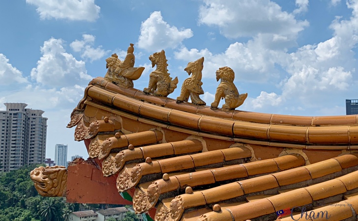 クアラルンプールの天后宮（Thean Hou Temple）に施された装飾
