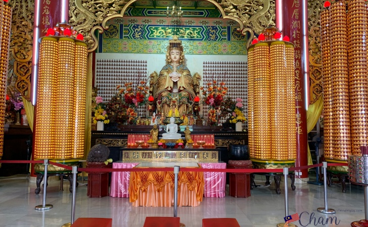 クアラルンプールの天后宮（Thean Hou Temple）に祀られている媽祖
