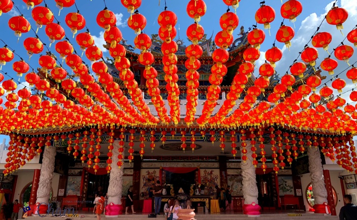 天后宮（Thean Hou Temple）の提灯