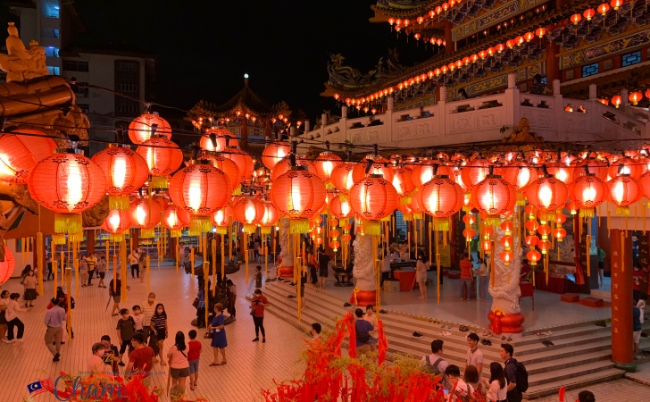 天后宮（Thean Hou Temple）の提灯