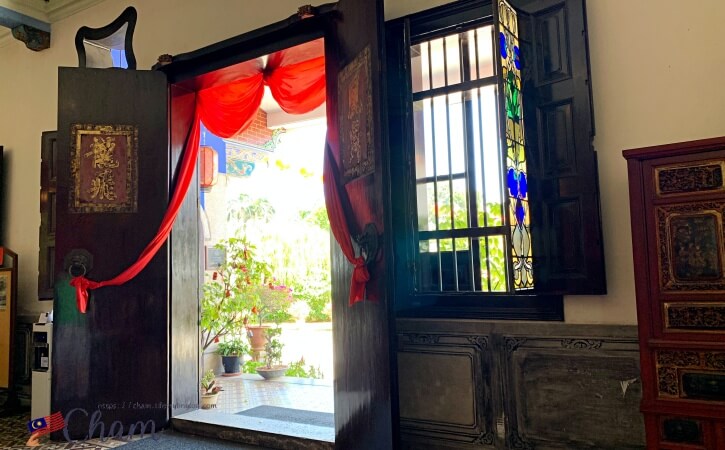 ブルーマンション(Cheong Fatt Tze Mansion)の内部に使われたステンドグラス