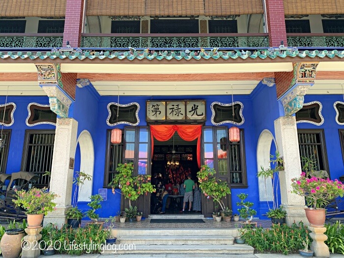 ブルーマンション（Cheong Fatt Tze Mansion）の正面玄関