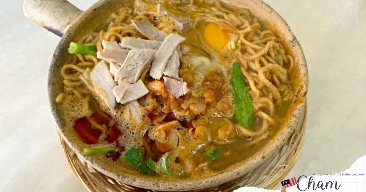 ペナンにあるT&T Prawn Mee Shop（蝦麵之家）のクレイポットホッケンミー