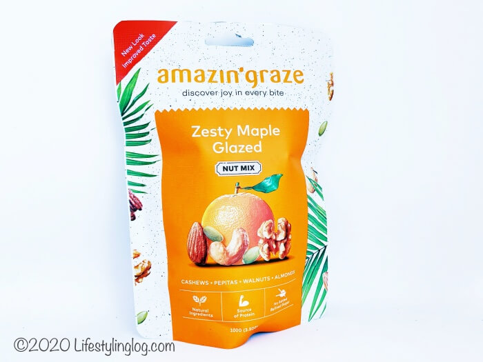 Amazin' GrazeのZesty Maple Glazedミックスナッツ