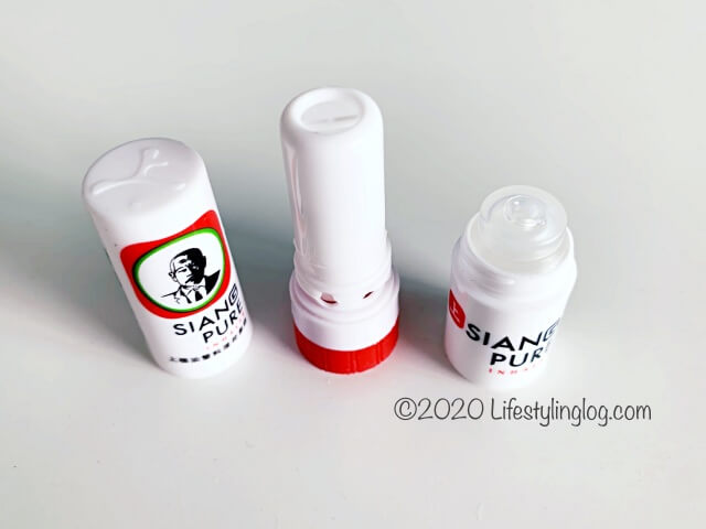 分解したSiang PureのInhaler（インヘラー・嗅ぎ薬）