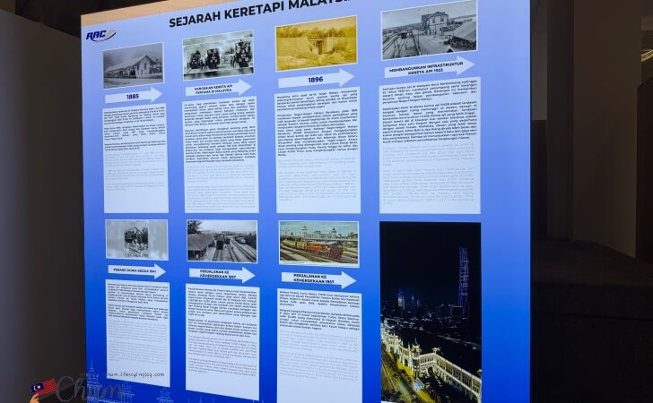 クアラルンプール駅内部にある歴史コーナー’