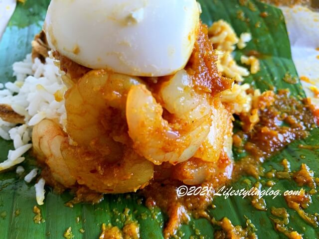 Bungkus Kaw KawのNasi lemak Sambal Udangに使われている海老