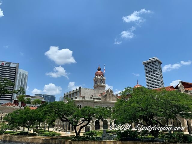 Sultan Abdul Samad Buildingの中庭