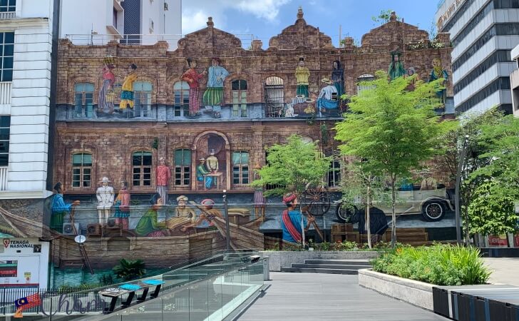 Market Street Bridge（マーケットストリートブリッジ）とその近くにあるストリートアート