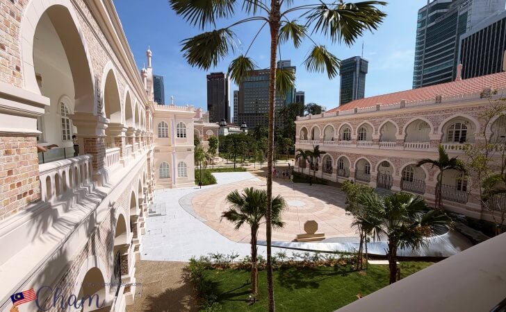 Sultan Abdul Samad Buildingの中庭