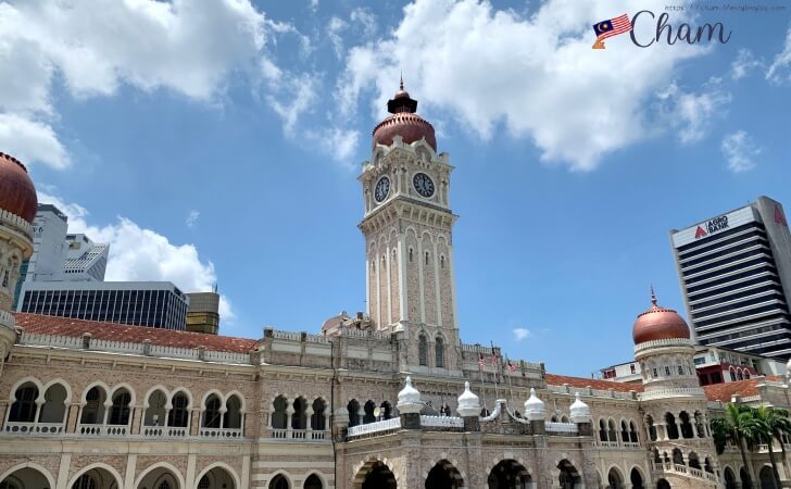 41mの高さを誇るSulan Abdul Samad Buildingの時計台