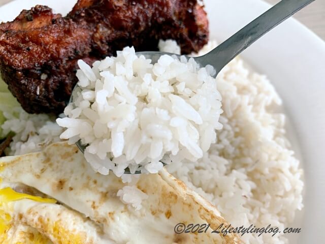 BUMBUNG NASI LEMAK PJ SS2のNasi Lemakのココナッツライス