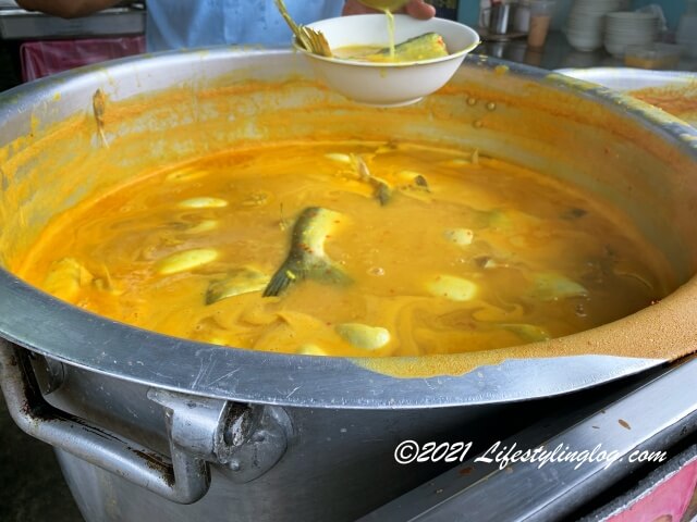 Kak Nik Patin HouseのIkan Patin Masak Tempoyak（イカンパティンマサッタンポヤ）