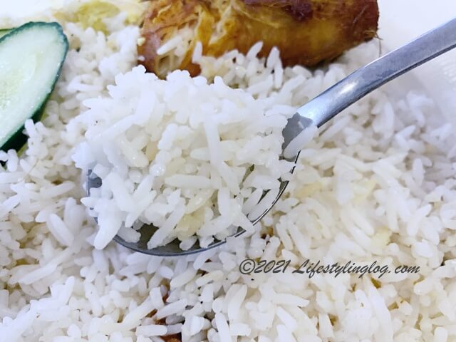 Nasi Lemak Goreng Chef FauzeyのNasi Lemak Kukusのご飯