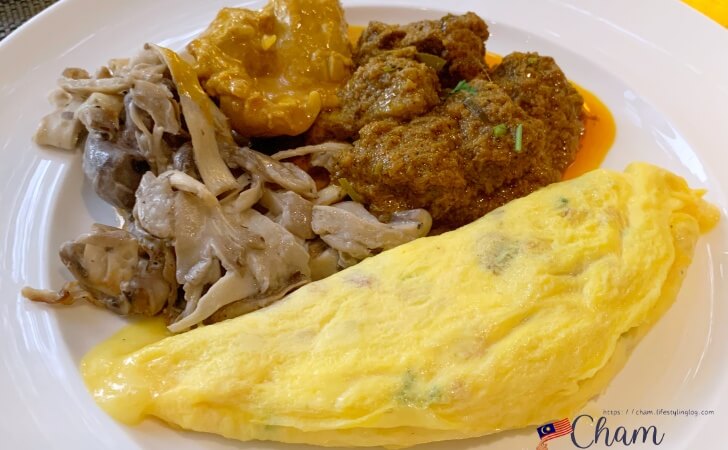 マンダリンオリエンタルクアラルンプールの朝食（オムレツ）