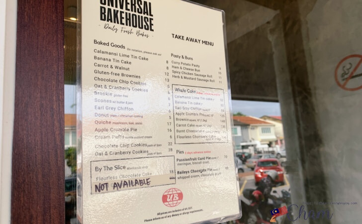 Universal Bakehouseのケーキメニュー