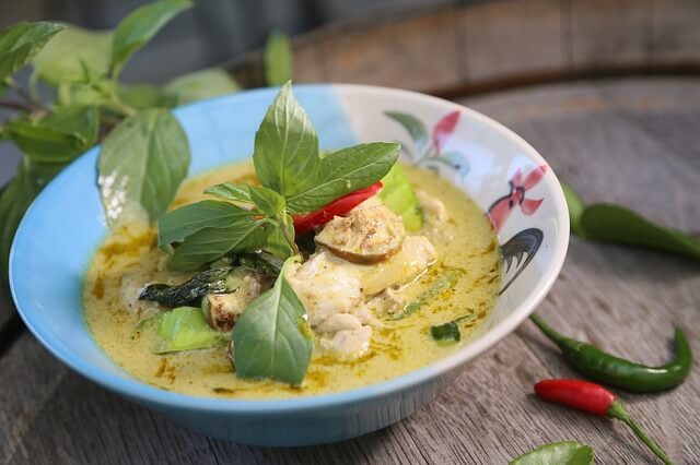 タイ料理のグリーンカレー