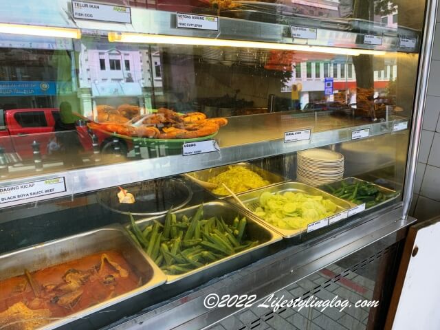 Nasi Kandar（ナシカンダー・ナシカンダール）のお店で販売されているおかず