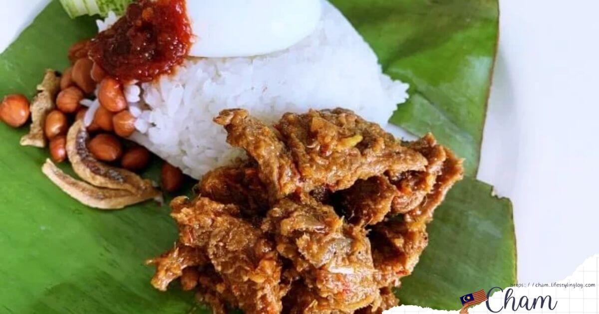 Beef Rendang（ビーフルンダン）が美味しいNasi Lemak SalehaのNasi Lemak