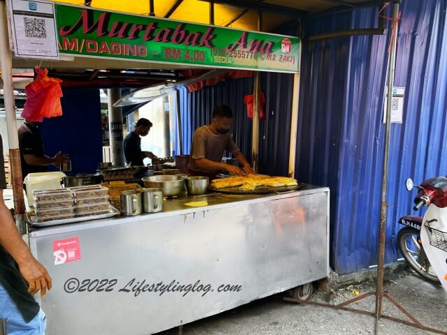 Murtabak（ムルタバ）を販売している露店