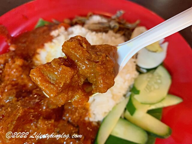 イノシシ肉（Wild Boar）を使ったNasi Lemak