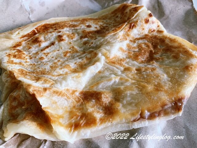 コンデンスミルク入りのRoti Susu（ロティスス）