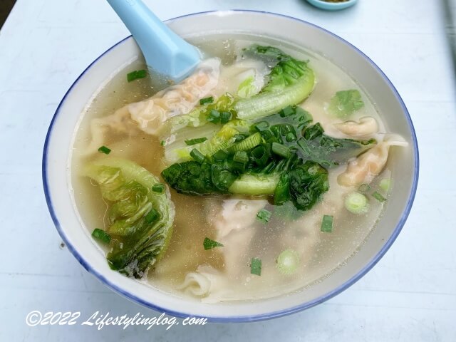 基叔云吞面家(Kei Suk Wantan Mee）の水餃麺