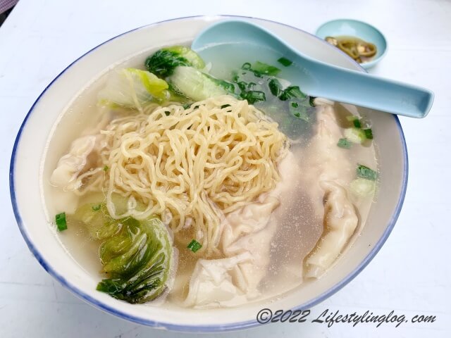 水餃麺に使われている雲呑の麺