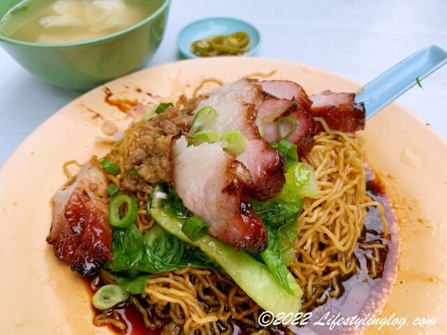 マレーシアの雲呑麺（ワンタンミー）