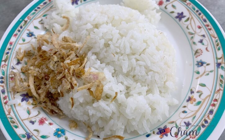 奇香肉骨茶のご飯