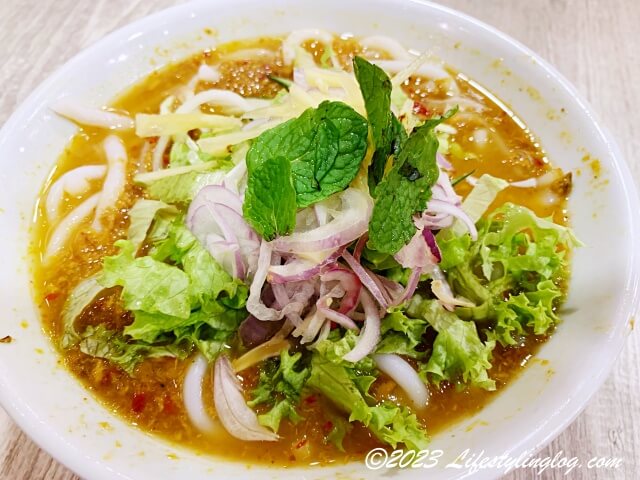 マレーシアのペナンのAsam Laksa（アッサムラクサ）