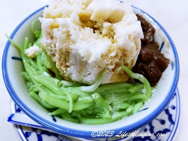 マレーシアのCendol（チェンドル）に使われている緑色のチェンドルゼリー