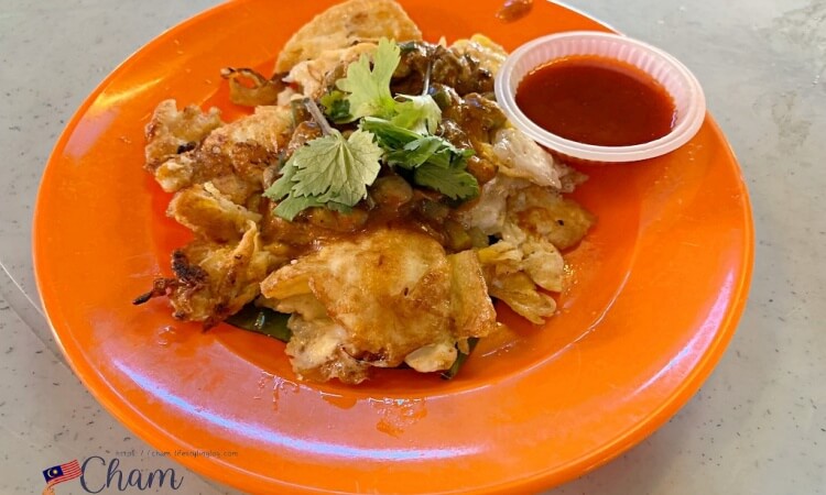 ペナンのカキオムレツの蠔煎