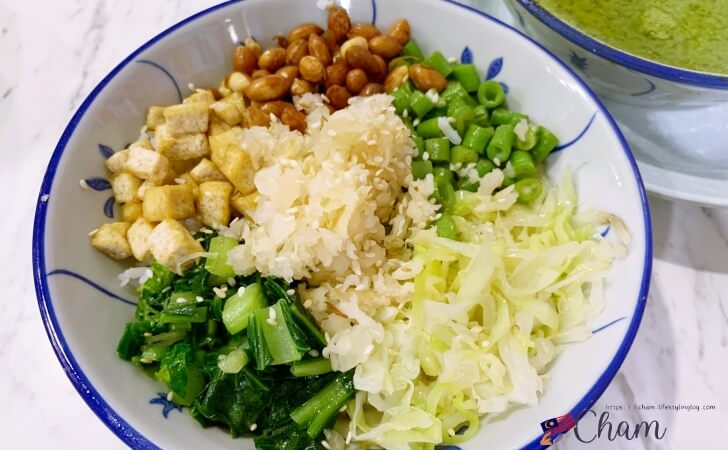 擂茶（レイチャ）に使われるベジタリアンの具材
